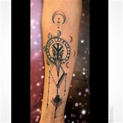 Explore navajo tattoo ideas, creative tattoo ideas in Stowe, available at World Famous Monkey House Customs