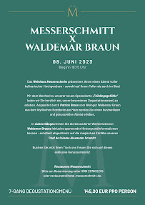 Menu du Restaurant Messerschmitt à Bamberg