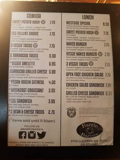 Coffee Shop «Barrio Barista», reviews and photos, 3735 Culebra Rd, San Antonio, TX 78228, USA