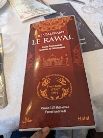 Restaurant indien Le Rawal à Pierrefitte-sur-Seine - menu / carte