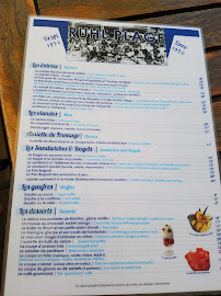 Ruhl Plage à Nice menu