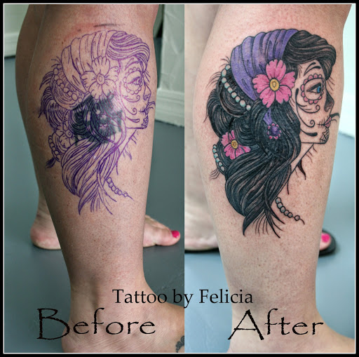 Explore pretty flower tattoo ideas, creative tattoo ideas in Fort Myers, available at Tiger Lotus Tattoo and Piercing