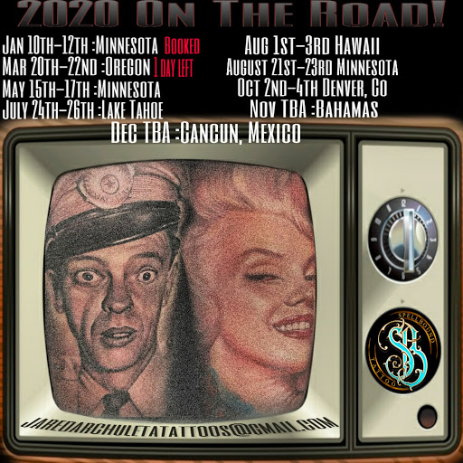 Explore black and white tattoo ideas, creative tattoo ideas in Pueblo, available at Spellbound Electric Tattoos