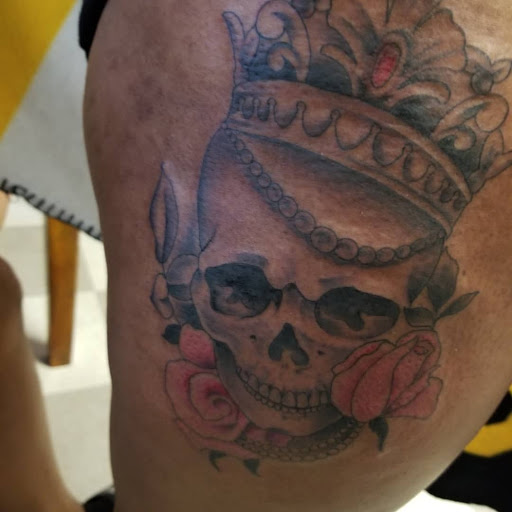 Explore leg sleeve tattoo ideas, creative tattoo ideas in Keyport, available at Taboo Tattoos