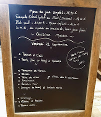 Restaurant Les 8 Couteaux à Castillonnès (le menu)