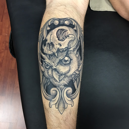 Explore calligraphy tattoo ideas, creative tattoo ideas in Port Charlotte, available at Sacred Rites Tattoo