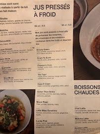 Wild & The Moon - Saint-Honoré - Restaurant vegan à Paris à Paris menu
