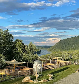 Craft beer at a brewery in Purcellville Virginia