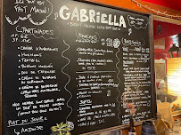 Menu / carte de Gabriella à Montreuil