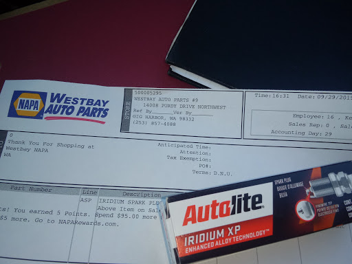 Auto Parts Store «NAPA Auto Parts - Westbay Auto Parts», reviews and photos, 14008 Purdy Dr NW, Gig Harbor, WA 98332, USA
