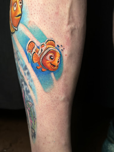 Explore stitch and angel tattoo ideas, creative tattoo ideas in Las Vegas, available at Club Tattoo