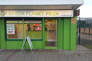 Green planet pizza image