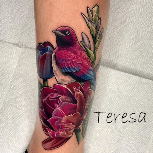 Explore knee tattoo ideas female, creative tattoo ideas in Sanford, available at Venom Ink Tattoo