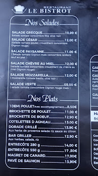 Menu / carte de Le bistrot à Carcassonne