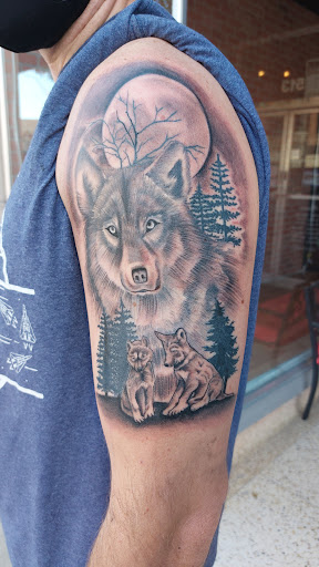 Explore temple tattoo ideas, creative tattoo ideas in Newton, available at Loyalty Ink Tattoo