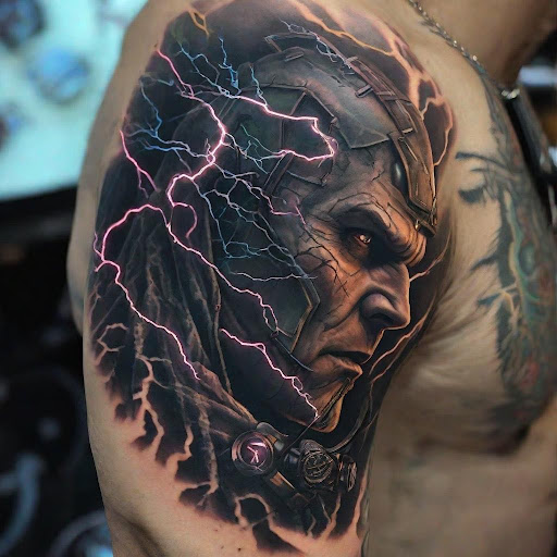 Explore tattoo basketball ideas, creative tattoo ideas in Rockford, available at House Of Pain Tattoo co.