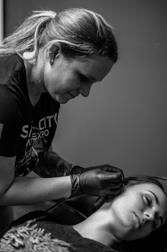 Explore demon slayer tattoo idea, creative tattoo ideas in Hanceville, available at Dodge City Tattoo Company