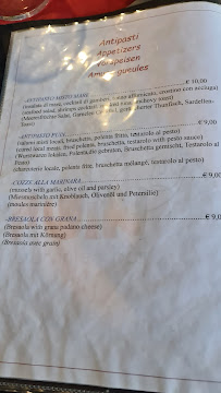 Ristorante Puin à Pignone carte