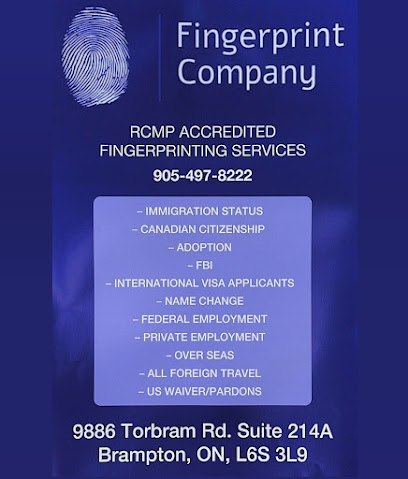 Fingerprint Company - RCMP Accredited Fingerprinting | Criminal Record Check