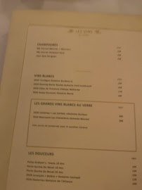 L'Arôme à Paris menu