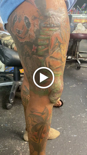 Explore simple bear tattoo ideas, creative tattoo ideas in Jacksonville, available at Renegade Art Studio LLC