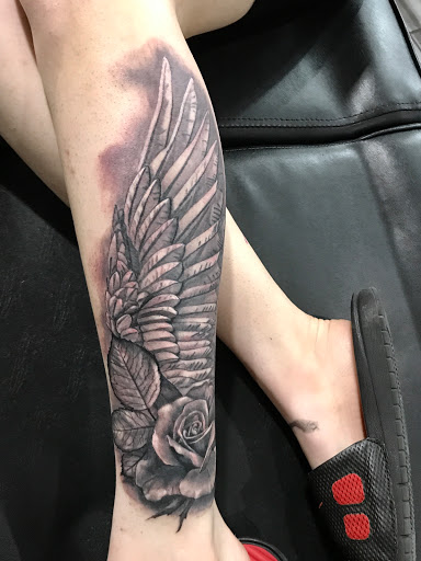 Explore healing symbol tattoo ideas, creative tattoo ideas in Chicago, available at Master Craft Tattoo Co.