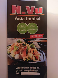 Restaurant asiatique N VU Asia Imbiss à Untergriesbach (la carte)