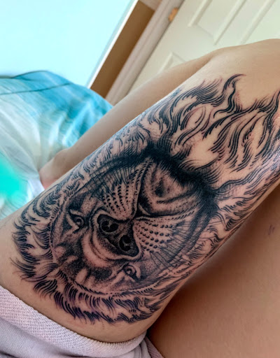 Explore female hip tattoo ideas, creative tattoo ideas in Indianapolis, available at MASTERWORK TATTOO