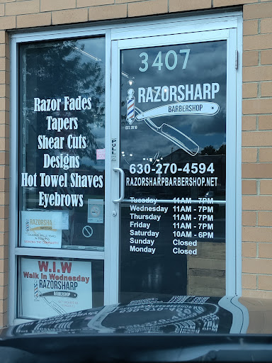 Barber Shop «Razorsharp Barbershop», reviews and photos, 3407 Orchard Rd, Oswego, IL 60543, USA