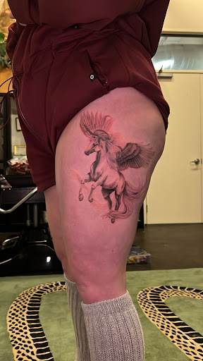 Explore automotive tattoo sleeve ideas, creative tattoo ideas in Portland, available at Midnight Tattoo