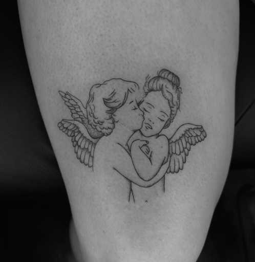 Explore sleeping beauty tattoo ideas, creative tattoo ideas in San Antonio, available at Firme Copias Tattoo Studio