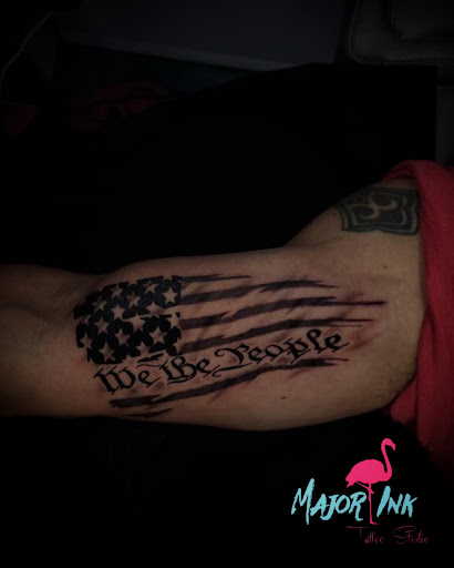 Explore sniper tattoo ideas, creative tattoo ideas in Hollywood, available at Major Ink Studios