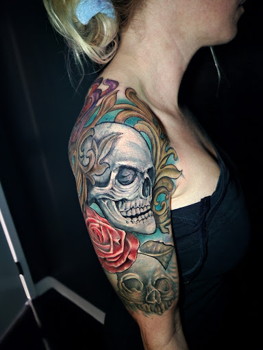 Explore bmth tattoo ideas, creative tattoo ideas in Buford, available at Inked Arts Tattoo Studio