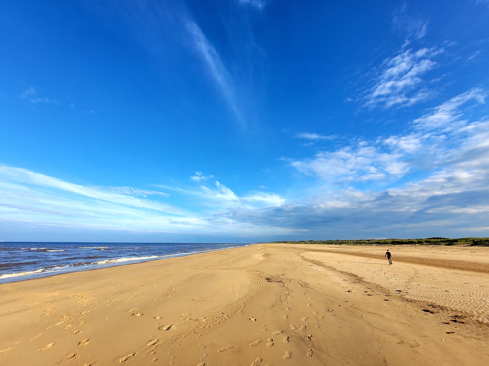 Foto von Theddlethorpe Beach mit heller sand Oberfläche