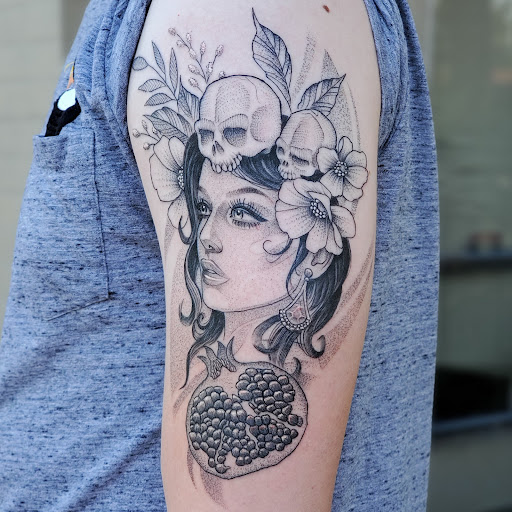Explore tattoo ideas for shoulder, creative tattoo ideas in Bellingham, available at Beluga Palooza Tattoo