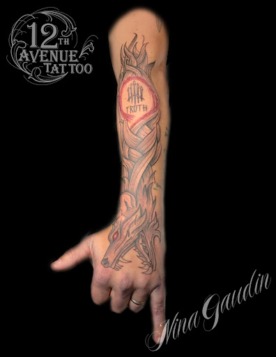 Explore lion and lioness tattoo ideas, creative tattoo ideas in Nampa, available at 12th Avenue Tattoo