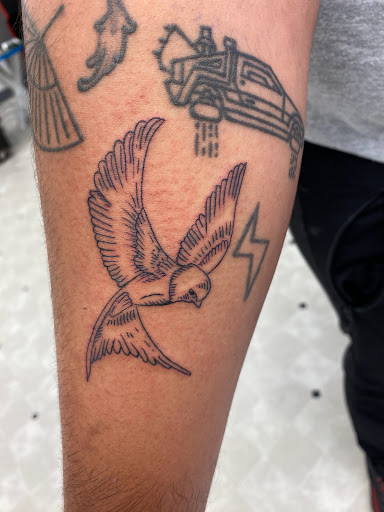 Explore red string of fate tattoo ideas, creative tattoo ideas in Orland, available at K1LL3R ARTW0RK