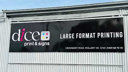 Dice Print & signs