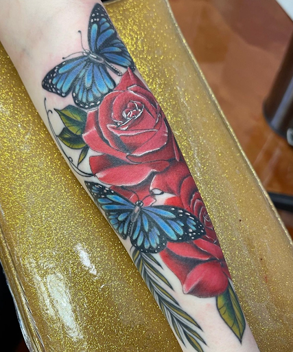 Explore lotus tattoo ideas, creative tattoo ideas in Aledo, available at Elevated Tattoo & Piercing