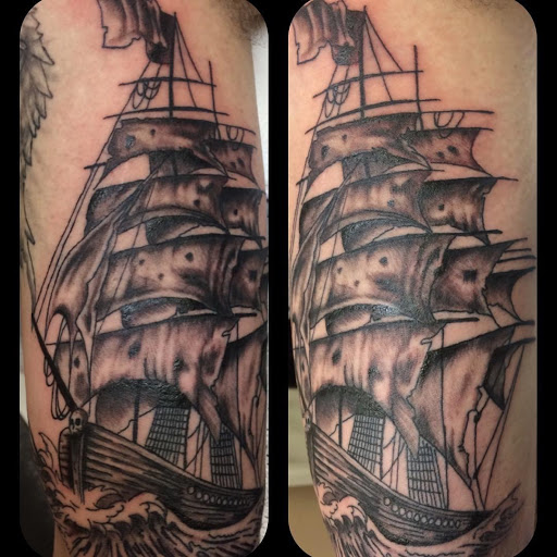 Explore crane tattoo ideas, creative tattoo ideas in Midlothian, available at Firehouse Tattoos