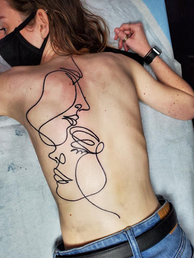 Explore mother daughter son tattoo ideas, creative tattoo ideas in Libertyville, available at Lucky Seven Tattoo