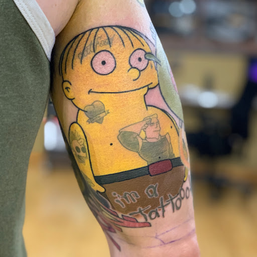 Explore cute bee tattoo ideas, creative tattoo ideas in Albuquerque, available at Blacklist Tattoo Parlour Tattoo Shop in Albuquerque