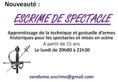 Escrime de spectacle de Vendôme à Vendôme