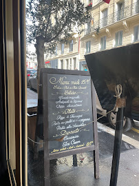 Restaurant italien Le Dulcinéa à Paris (le menu)