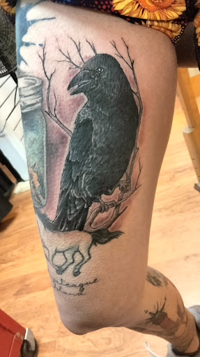 Explore black rose tattoo cover up ideas, creative tattoo ideas in Thorndale, available at SmokeCity & tattoos New Owners CBD Delta8s an THCs former Voodoo tattoo