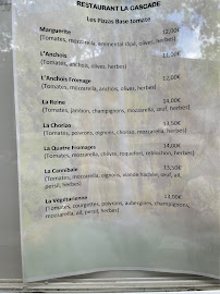 Menu / carte de Restaurant La Cascade à Sillans-la-Cascade