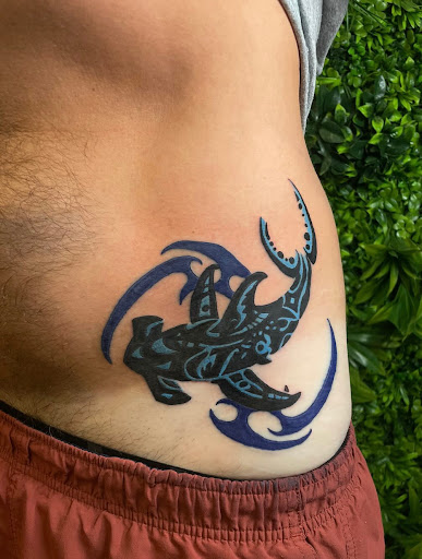 Explore aztec tattoo ideas for men, creative tattoo ideas in Davenport, available at Fine Ink Studios Tattoos