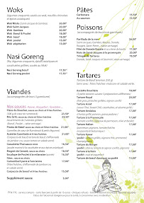 Menu / carte de Instan't à Fréjus