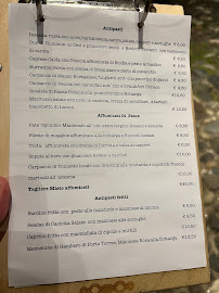 Restaurant Alduccio al Panificio à Bosa (le menu)