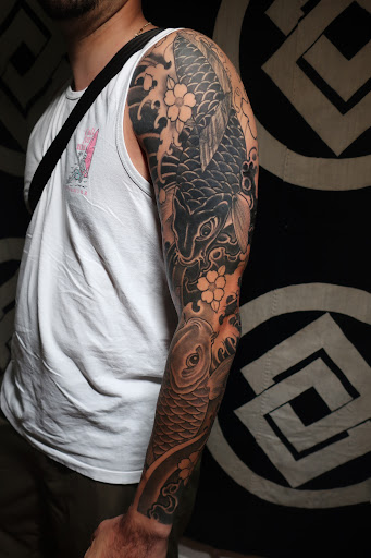 Explore firefighter tattoo ideas, creative tattoo ideas in Austin, available at Black Swan Tattoo Company